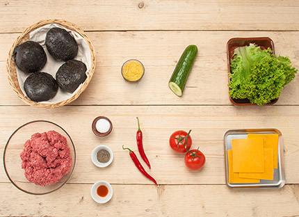 BLACK BURGER: Ingredients overview